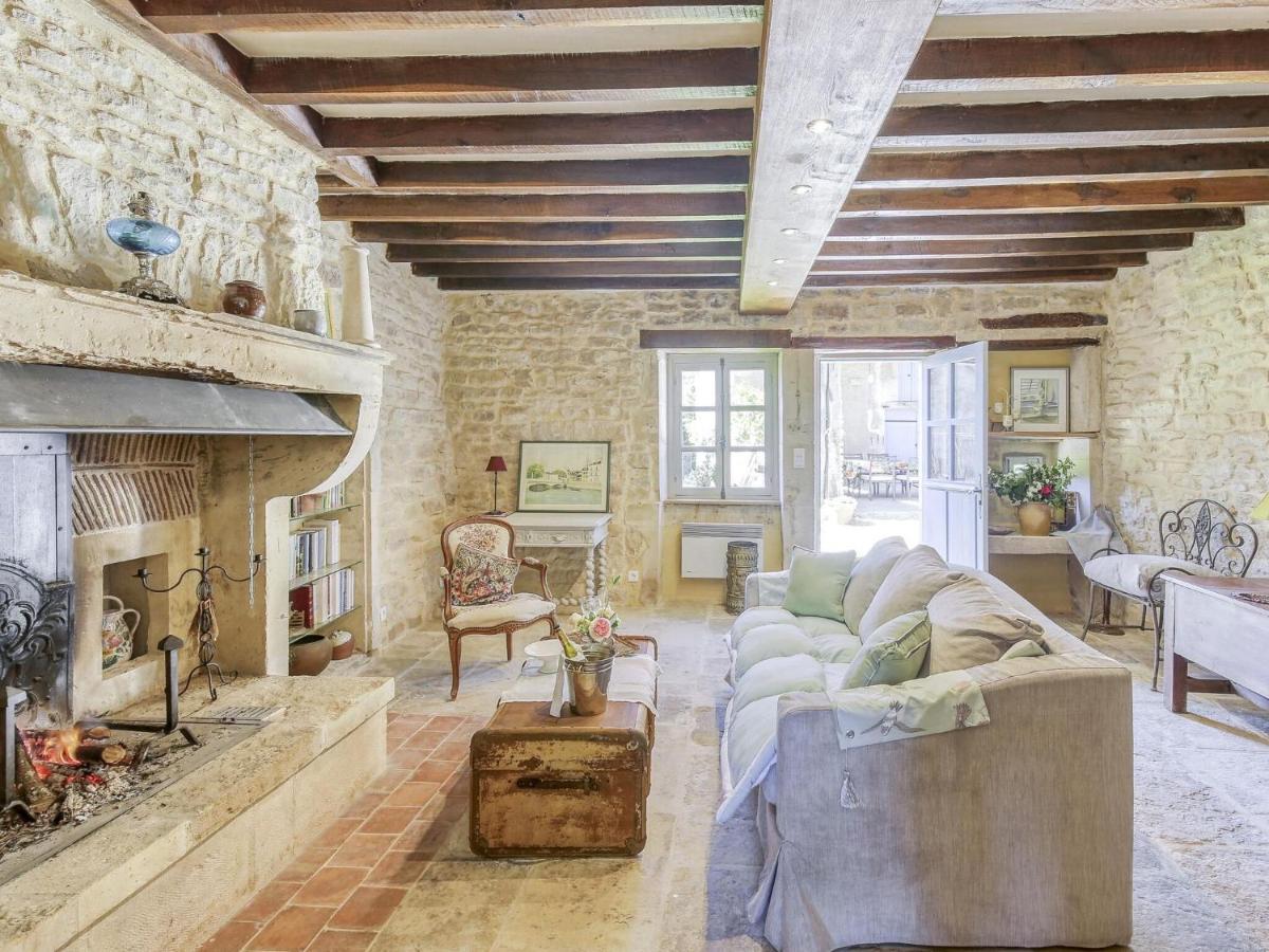 Burgundian Farmhouse In Talon With Fireplace Exterior foto